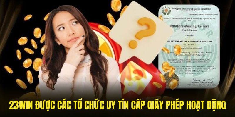 Giấy phép hoạt động được cấp bởi các cơ quan có thẩm quyền