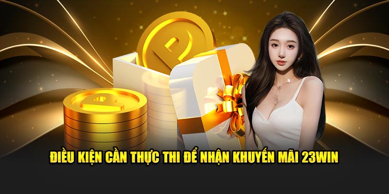 Điều kiện cần thực thi để nhận khuyến mãi 23Win 